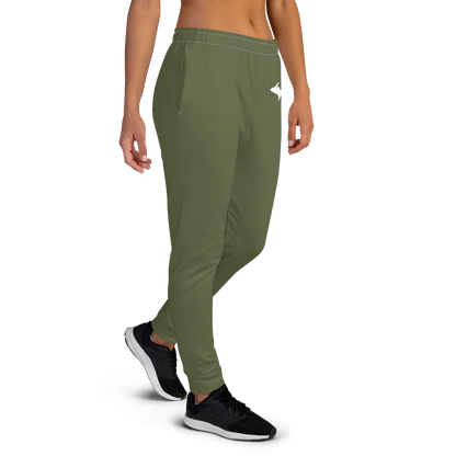 Michigan Upper Peninsula Joggers (w/ UP Outline) | Women's - Army Green