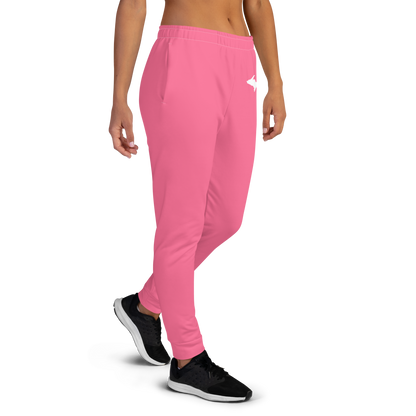 Michigan Upper Peninsula Joggers (w/ UP Outline) | Women's - Rhodochrosite Pink