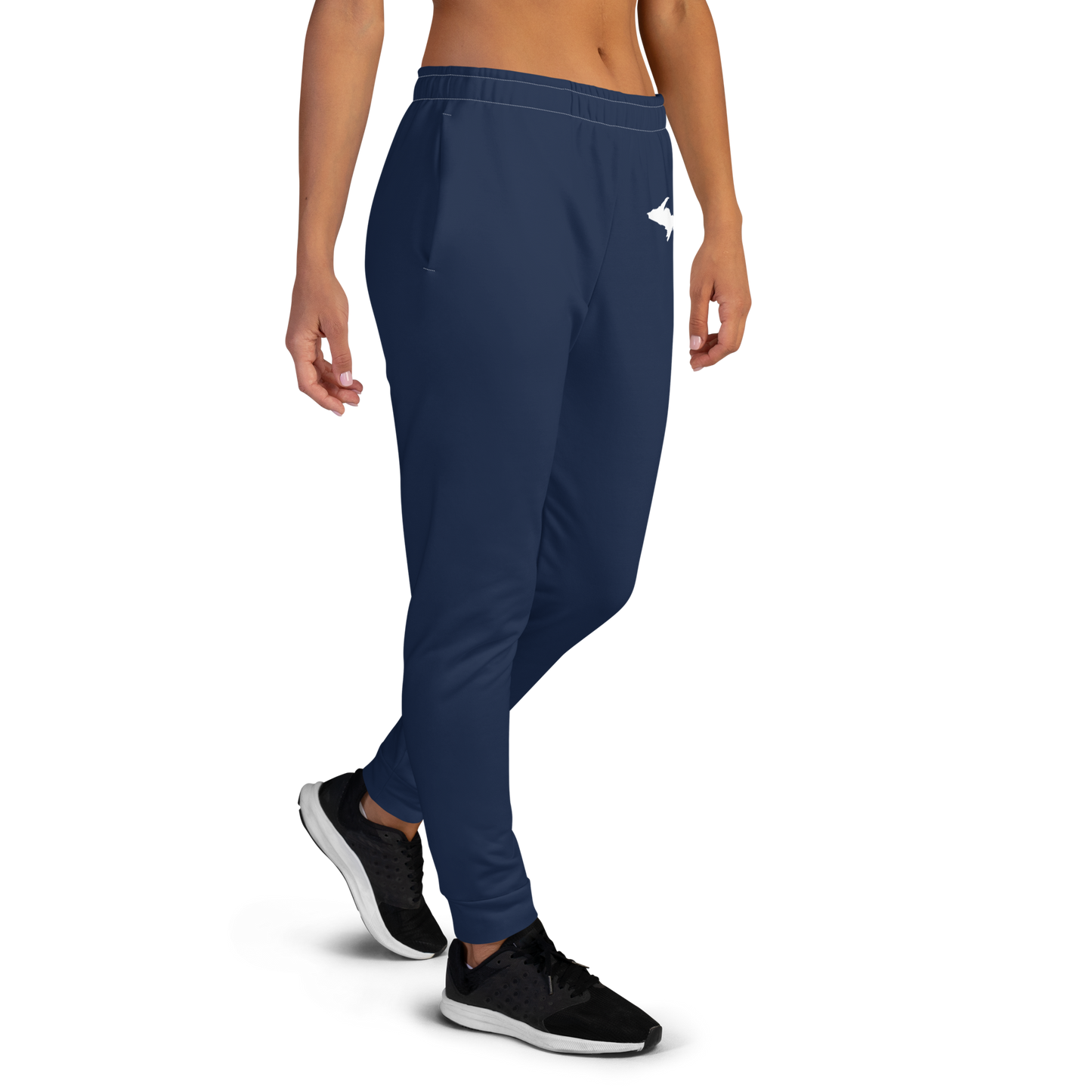 Michigan Upper Peninsula Joggers (w/ UP Outline) | Women's - Navy