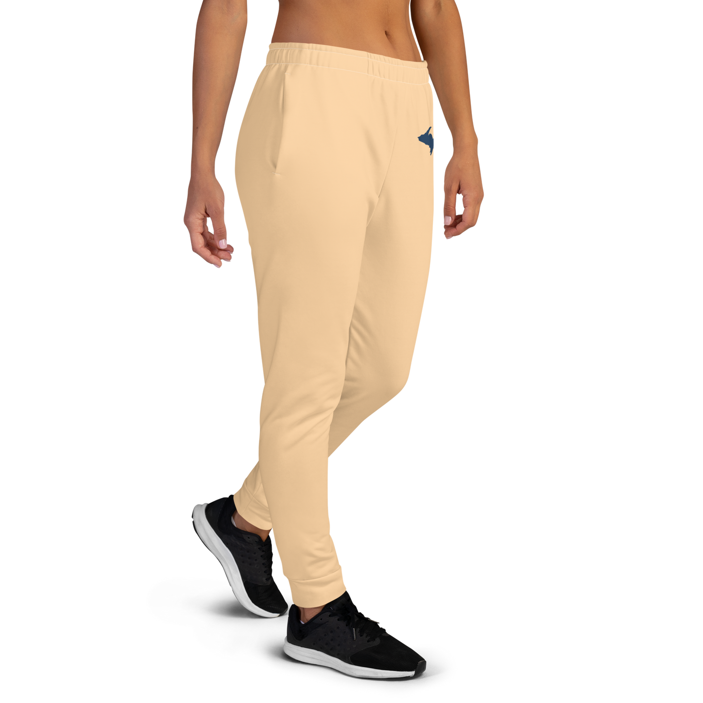 Michigan Upper Peninsula Joggers (w/ UP Outline) | Women's - Pale Apricot