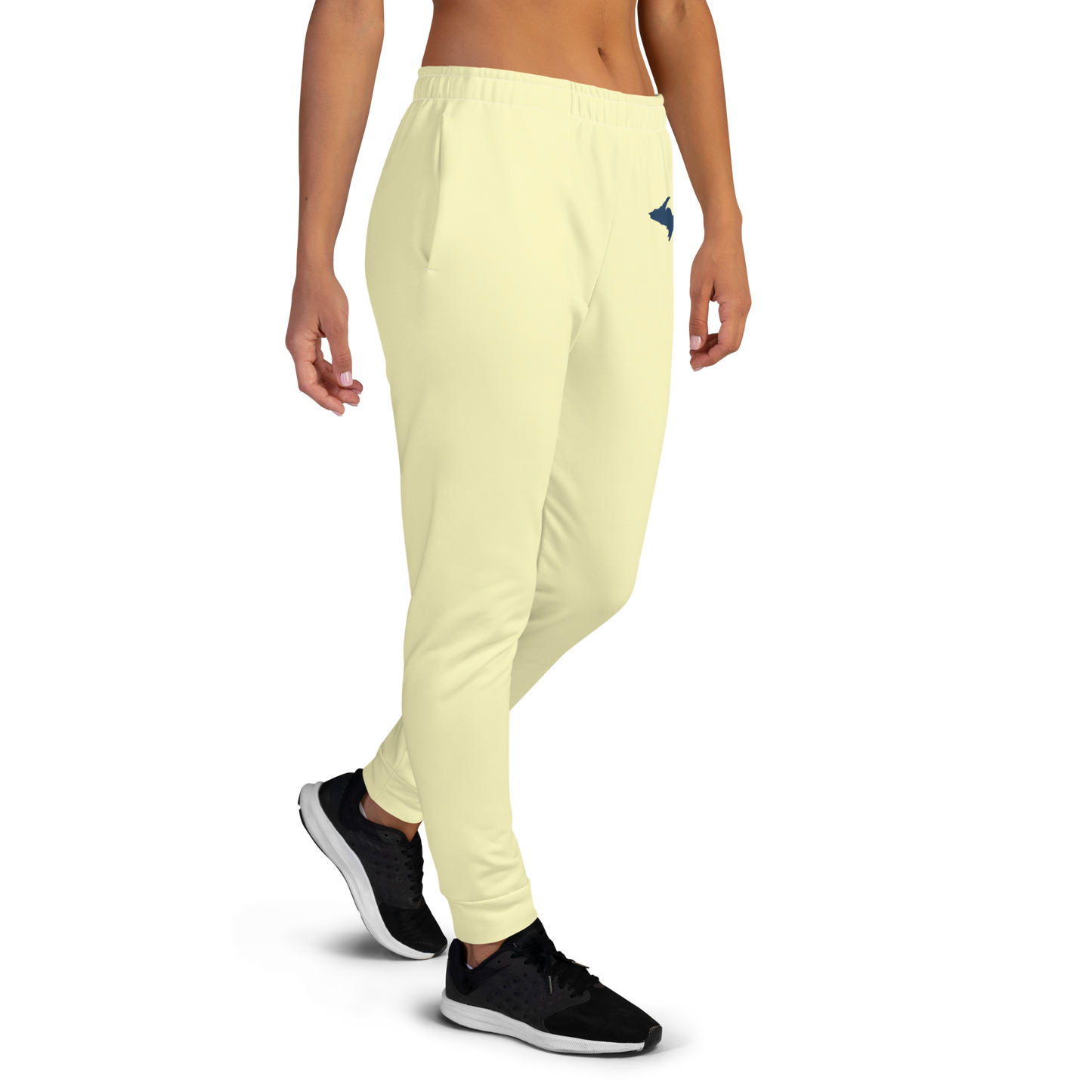 Michigan Upper Peninsula Joggers (w/ UP Outline) | Women's - Canary Yellow