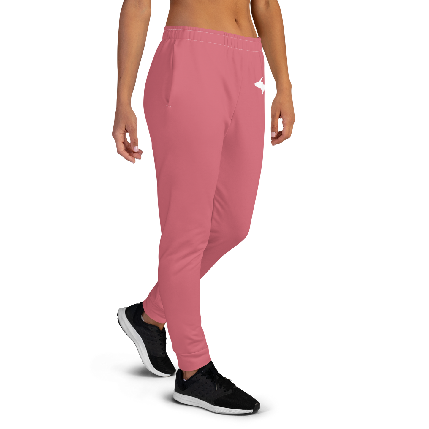 Michigan Upper Peninsula Joggers (w/ UP Outline) | Women's - Watermelon Pink