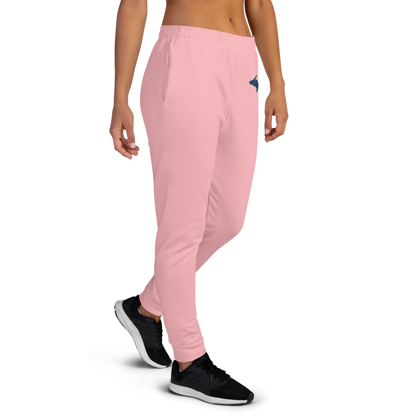 Michigan Upper Peninsula Joggers (w/ UP Outline) | Women's - Strawberry Pink