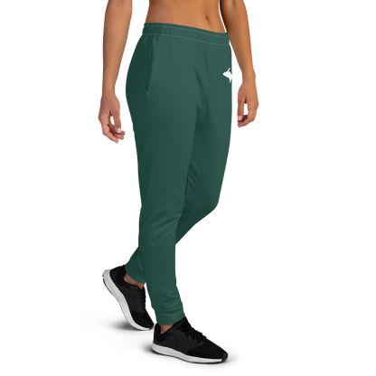 Michigan Upper Peninsula Joggers (w/ UP Outline) | Women's - Laconic Green