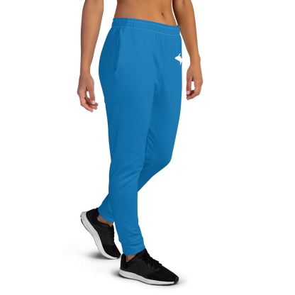 Michigan Upper Peninsula Joggers (w/ UP Outline) | Women's - Azure