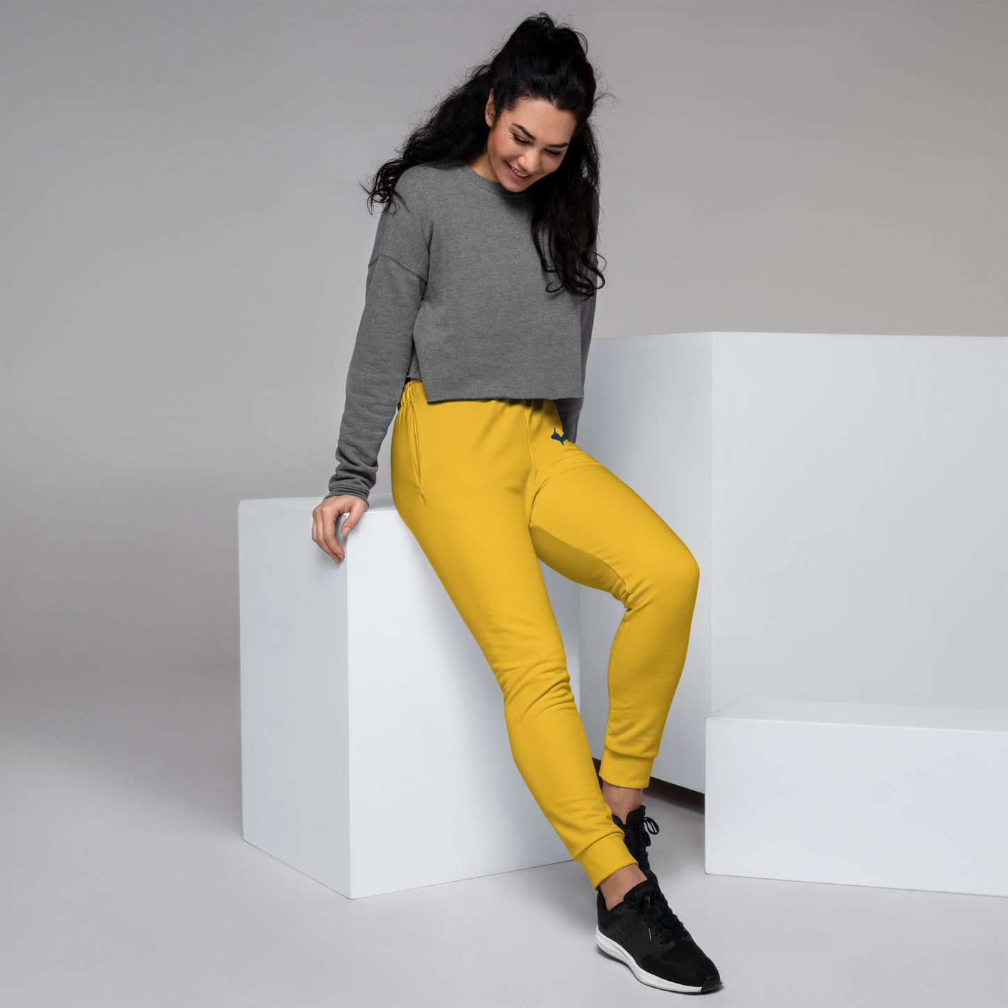 Michigan Upper Peninsula Joggers (w/ UP Outline) | Women's - Superior Gold