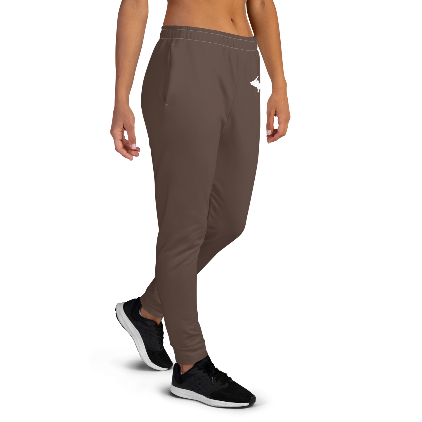 Michigan Upper Peninsula Joggers (w/ UP Outline) | Women's - Hickory Color