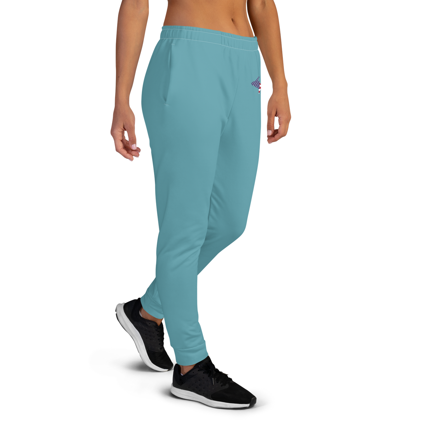 Michigan Upper Peninsula Joggers (w/ UP Outline) | Women's - Lake Huron Blue