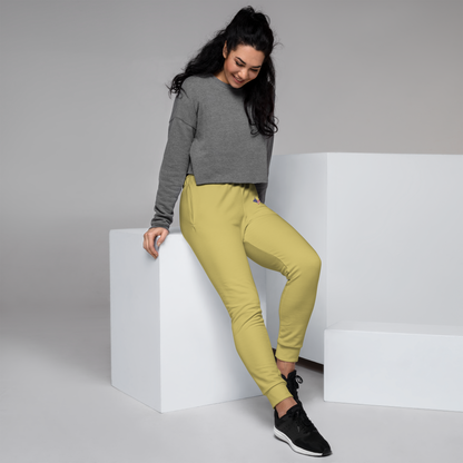 Michigan Upper Peninsula Joggers (w/ UP Outline) | Women's - Plum Yellow