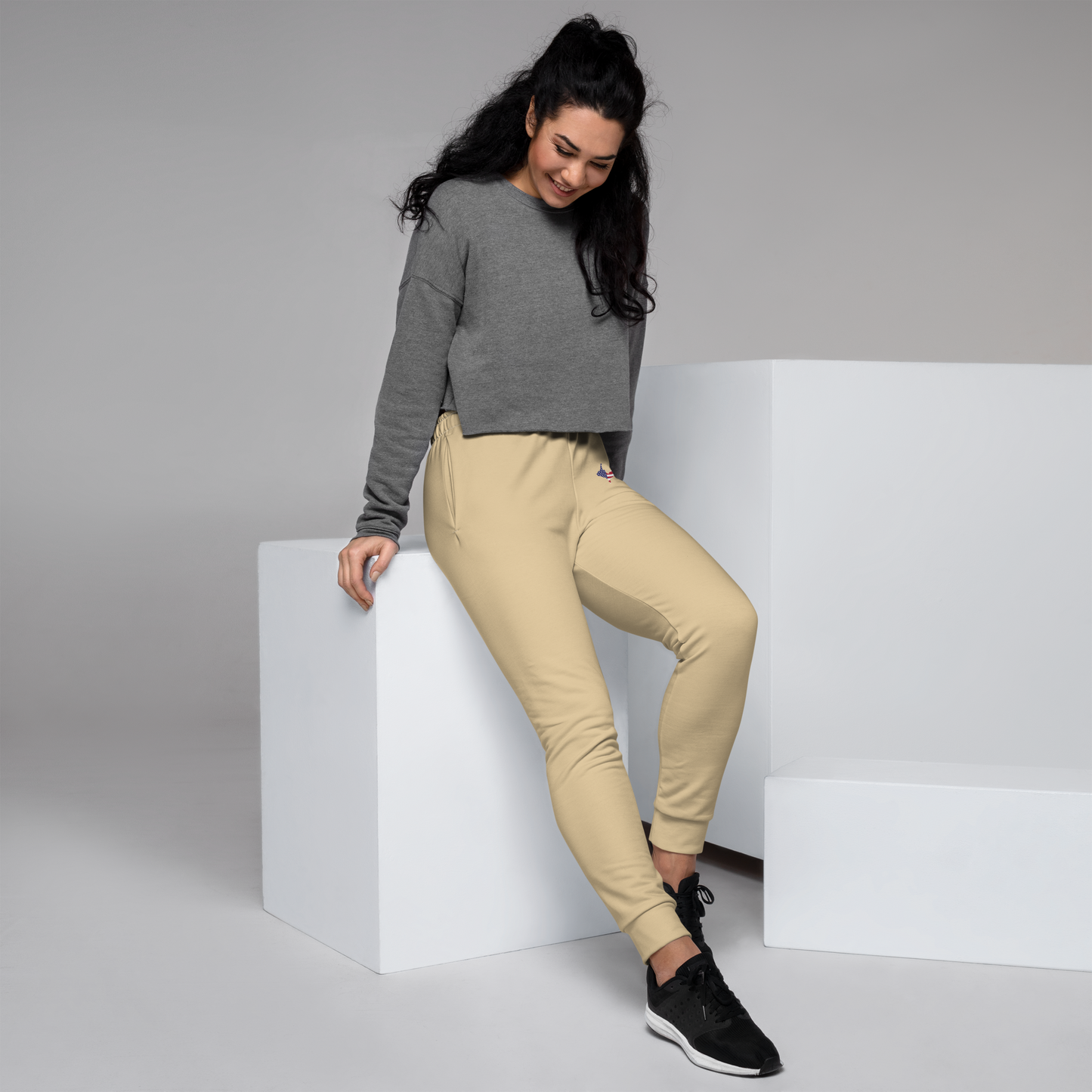 Michigan Upper Peninsula Joggers (w/ UP Outline) | Women's - Maple Color