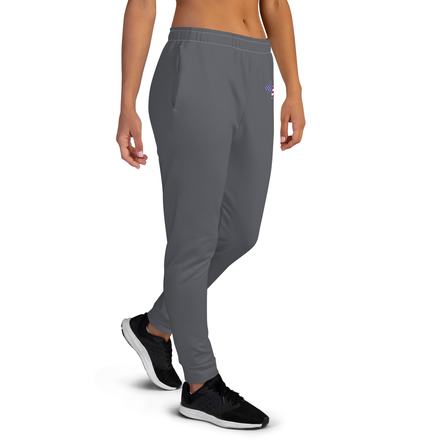 Michigan Upper Peninsula Joggers (w/ UP Outline) | Women's - Iron Ore Grey