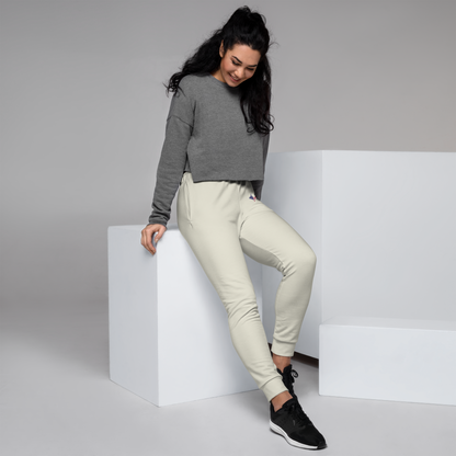 Michigan Upper Peninsula Joggers (w/ UP Outline) | Women's - Ivory White