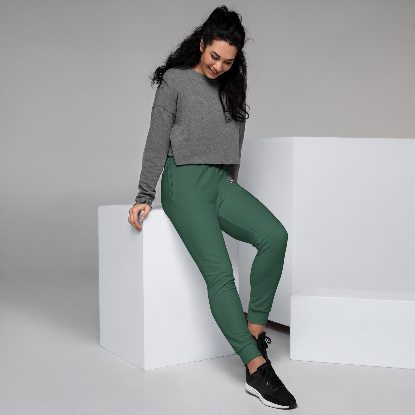 Michigan Upper Peninsula Joggers (w/ UP Outline) | Women's - Ginger Ale Green