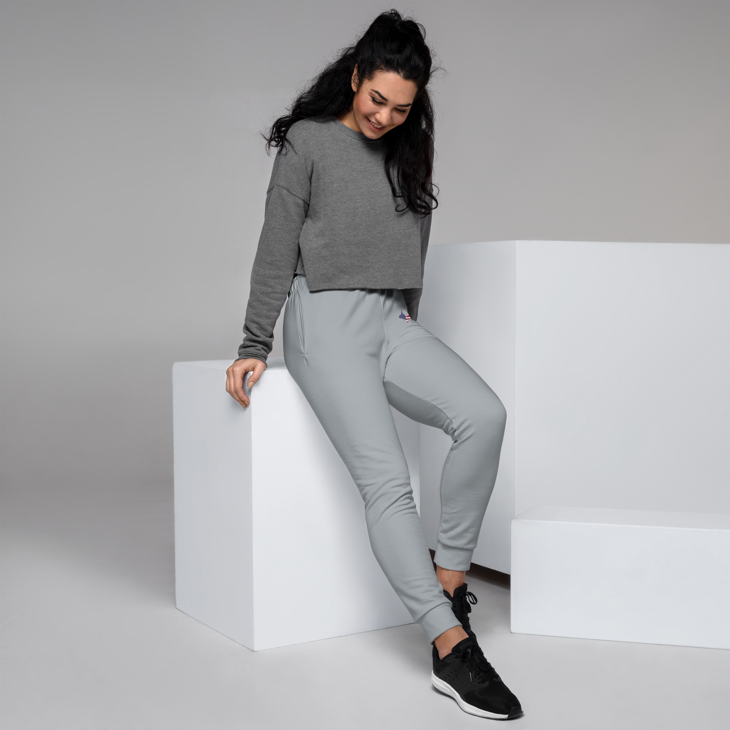 Michigan Upper Peninsula Joggers (w/ UP Outline) | Women's - Silver