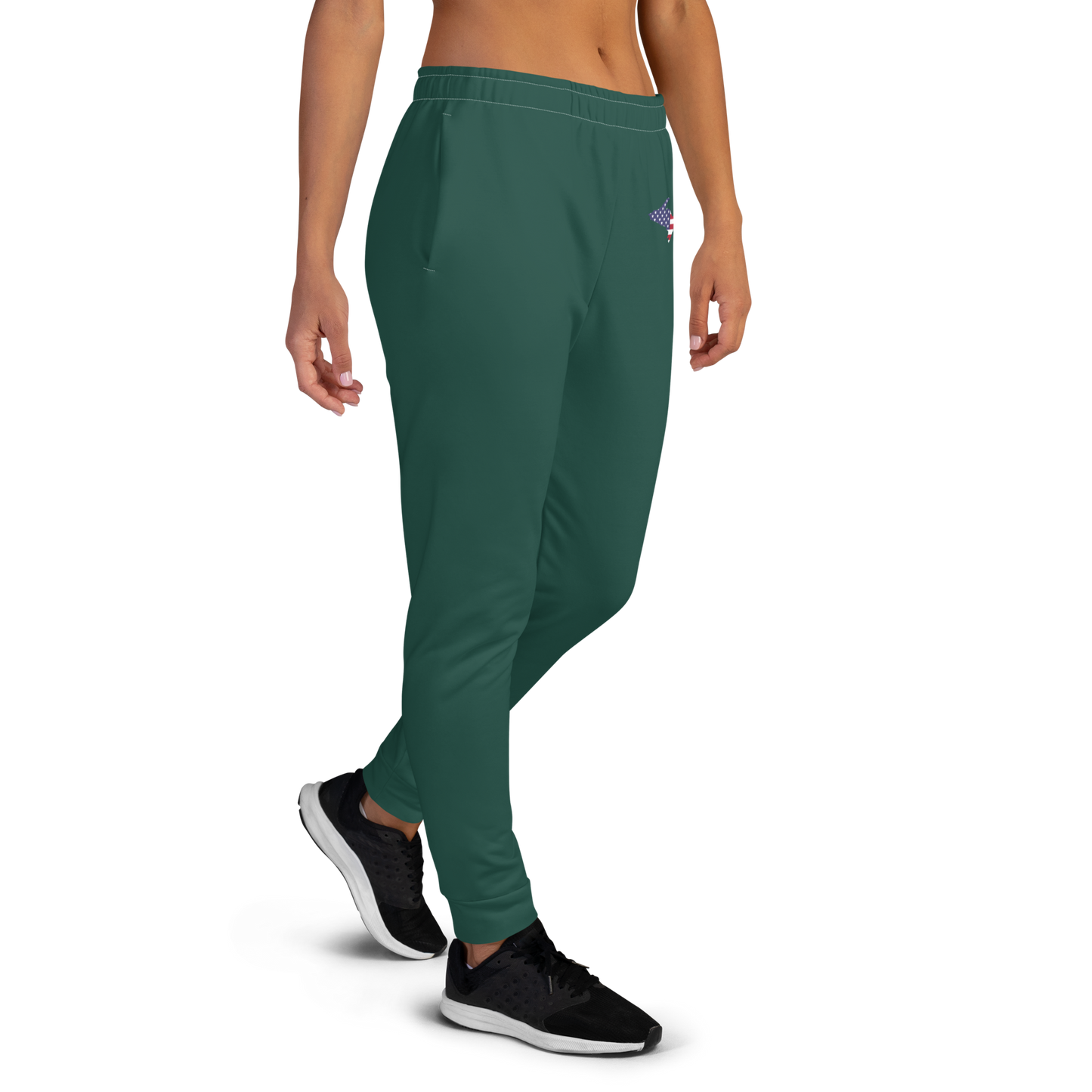 Michigan Upper Peninsula Joggers (w/ UP Outline) | Women's - Laconic Green