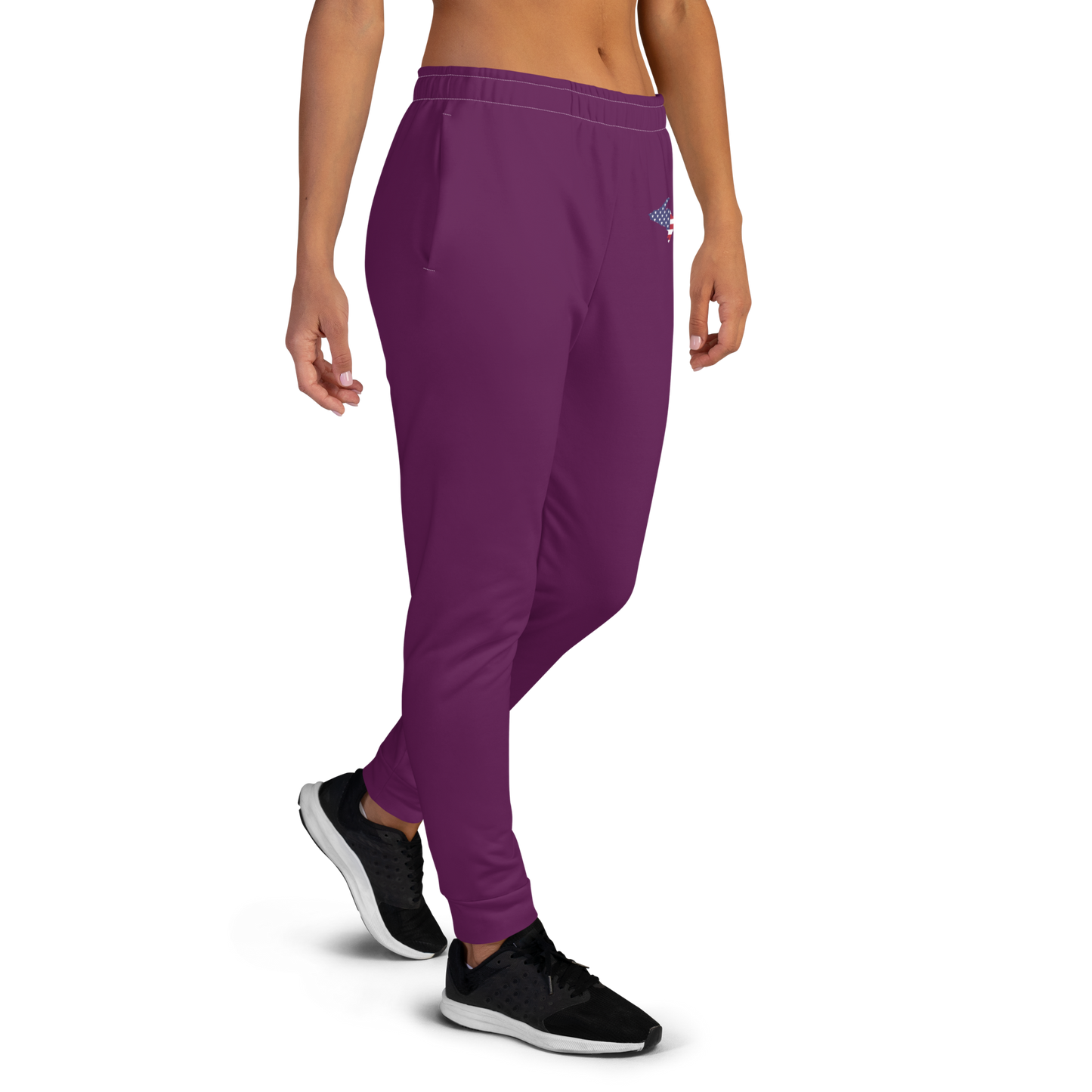 Michigan Upper Peninsula Joggers (w/ UP Outline) | Women's - Tyrian Purple