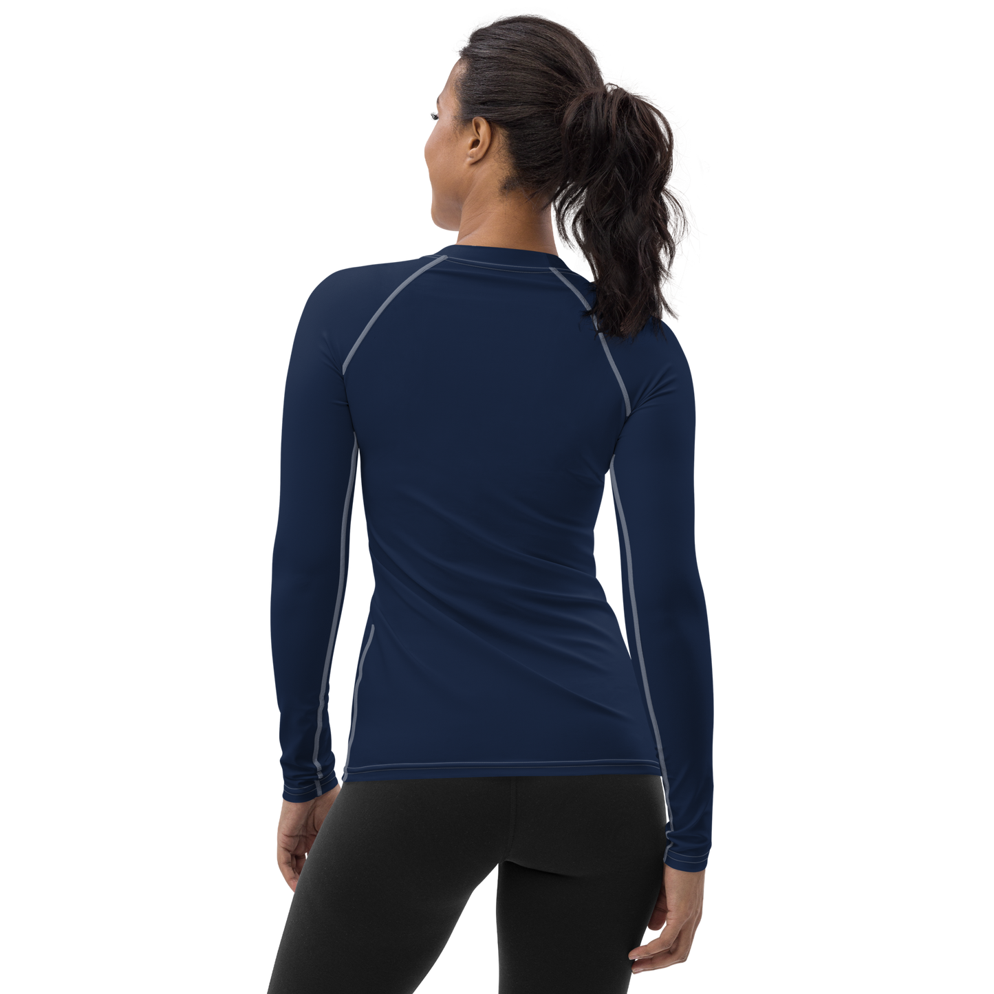 Michigan Upper Peninsula Rash Guard (w/ UP USA Flag) | Women's - Navy