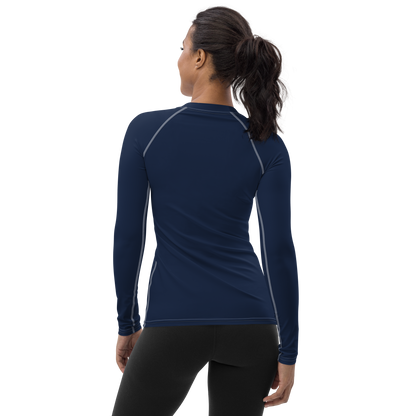 Michigan Upper Peninsula Rash Guard (w/ UP USA Flag) | Women's - Navy