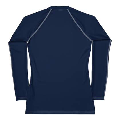 Michigan Upper Peninsula Rash Guard (w/ UP USA Flag) | Women's - Navy