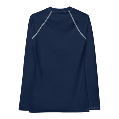 Michigan Upper Peninsula Rash Guard (w/ UP USA Flag) | Women's - Navy