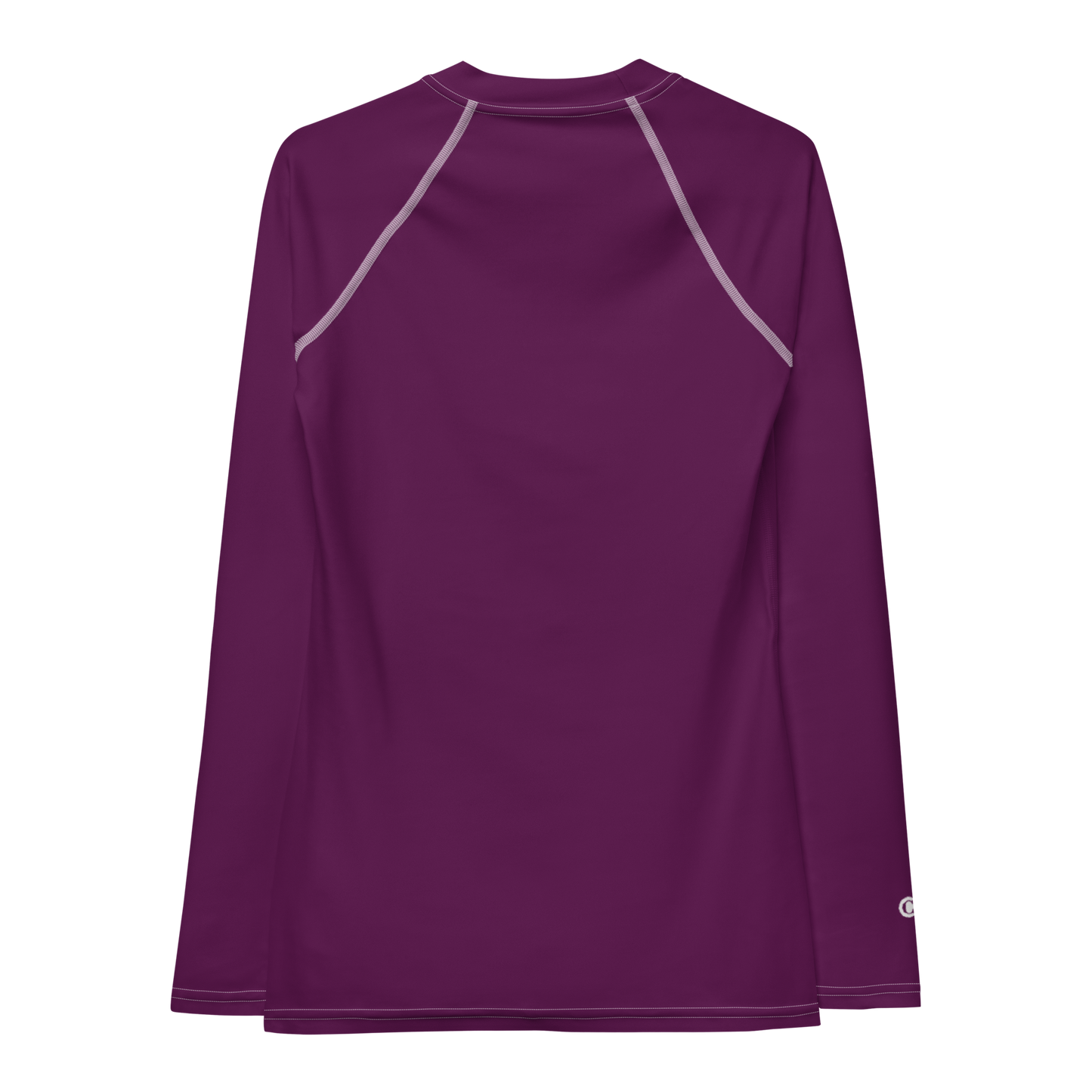 Michigan Upper Peninsula Rash Guard (w/ UP USA Flag) | Women's - Tyrian Purple