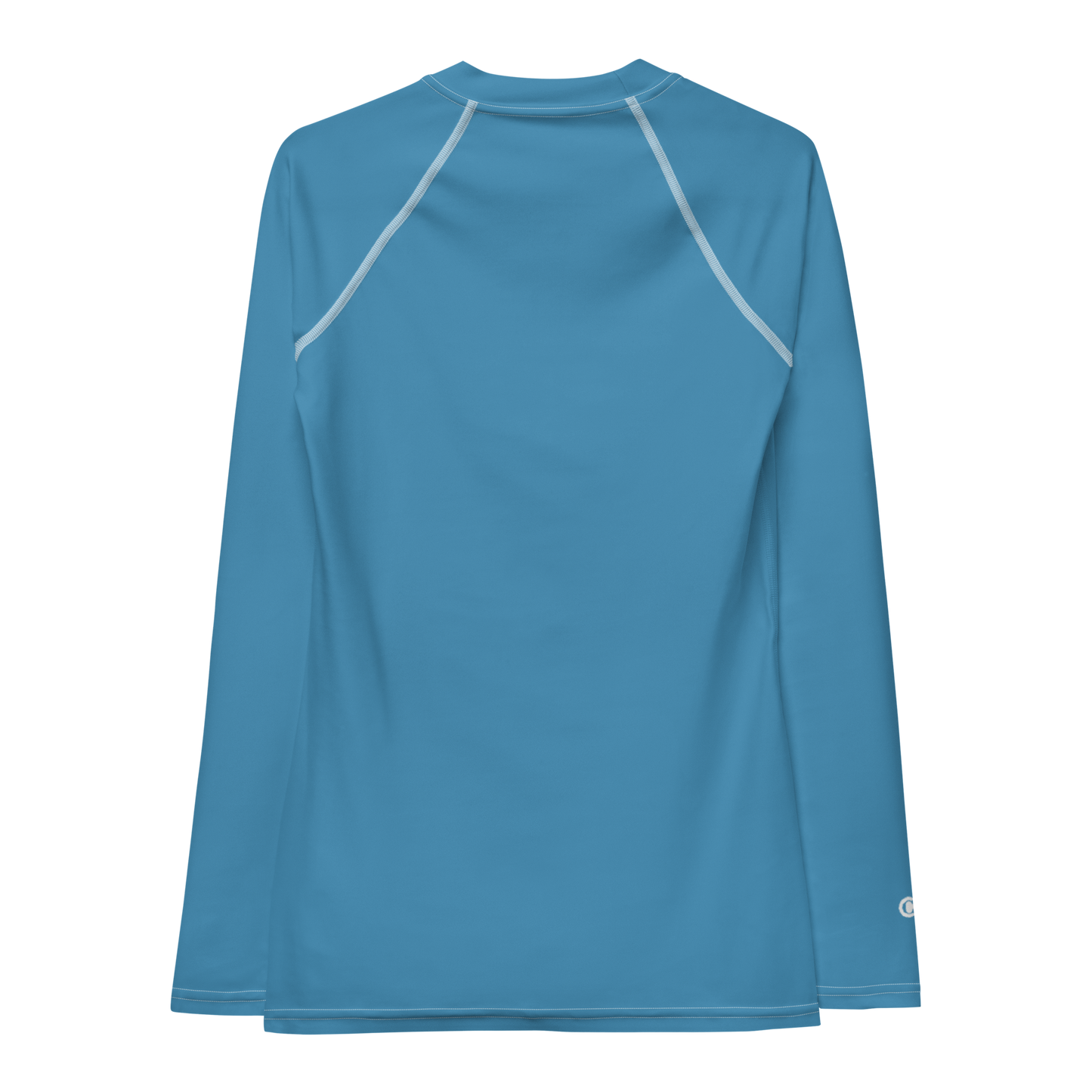 Michigan Upper Peninsula Rash Guard (w/ UP USA Flag) | Women's - Lake Michigan Blue