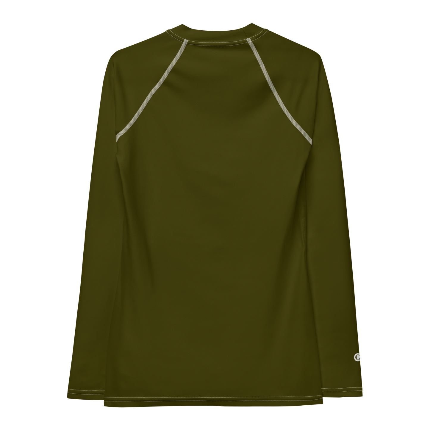 Michigan Upper Peninsula Rash Guard (w/ UP USA Flag) | Women's - Military Green