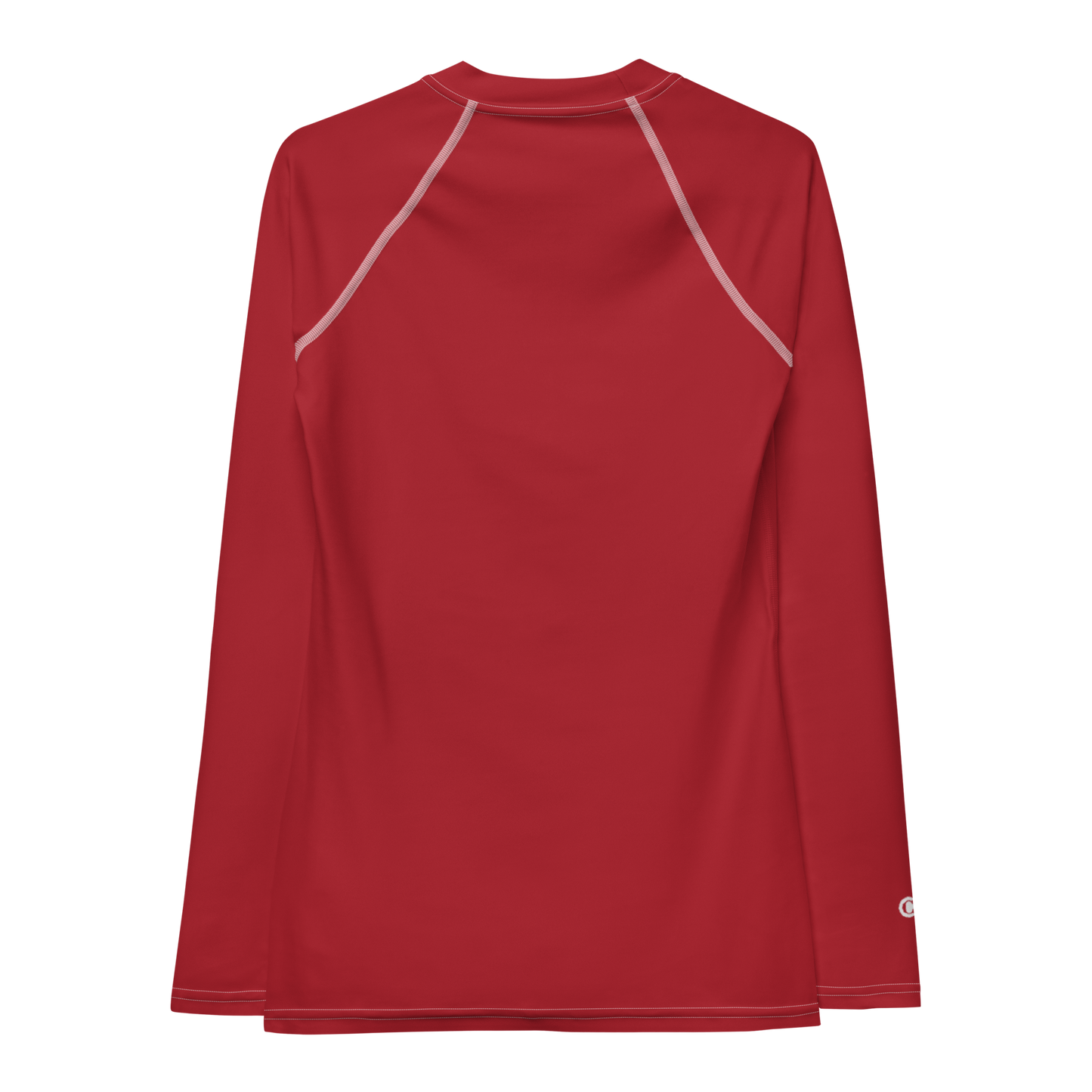 Michigan Upper Peninsula Rash Guard (w/ UP USA Flag) | Women's - Thimbleberry Red