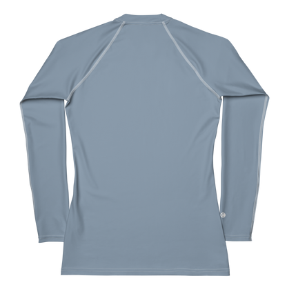 Michigan Upper Peninsula Rash Guard (w/ UP USA Flag) | Women's - B-24 Grey