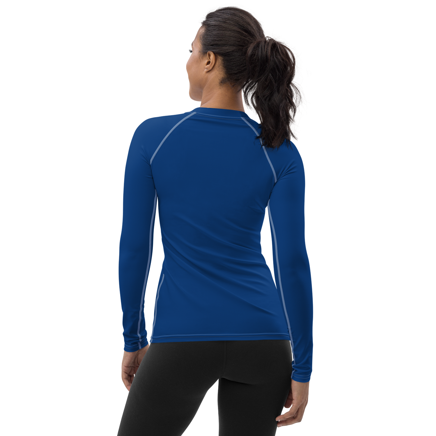 Michigan Upper Peninsula Rash Guard (w/ UP USA Flag) | Women's - Dearborn Blue