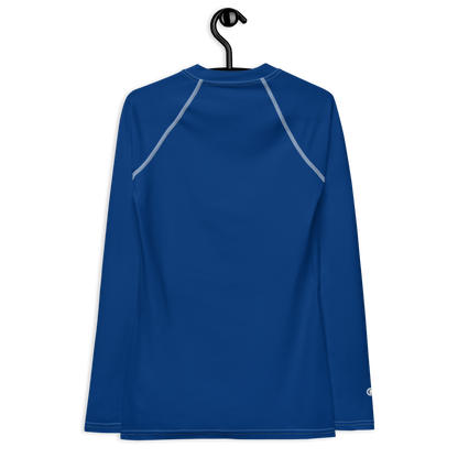 Michigan Upper Peninsula Rash Guard (w/ UP USA Flag) | Women's - Dearborn Blue