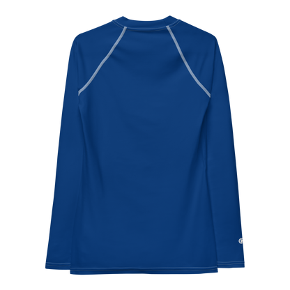 Michigan Upper Peninsula Rash Guard (w/ UP USA Flag) | Women's - Dearborn Blue