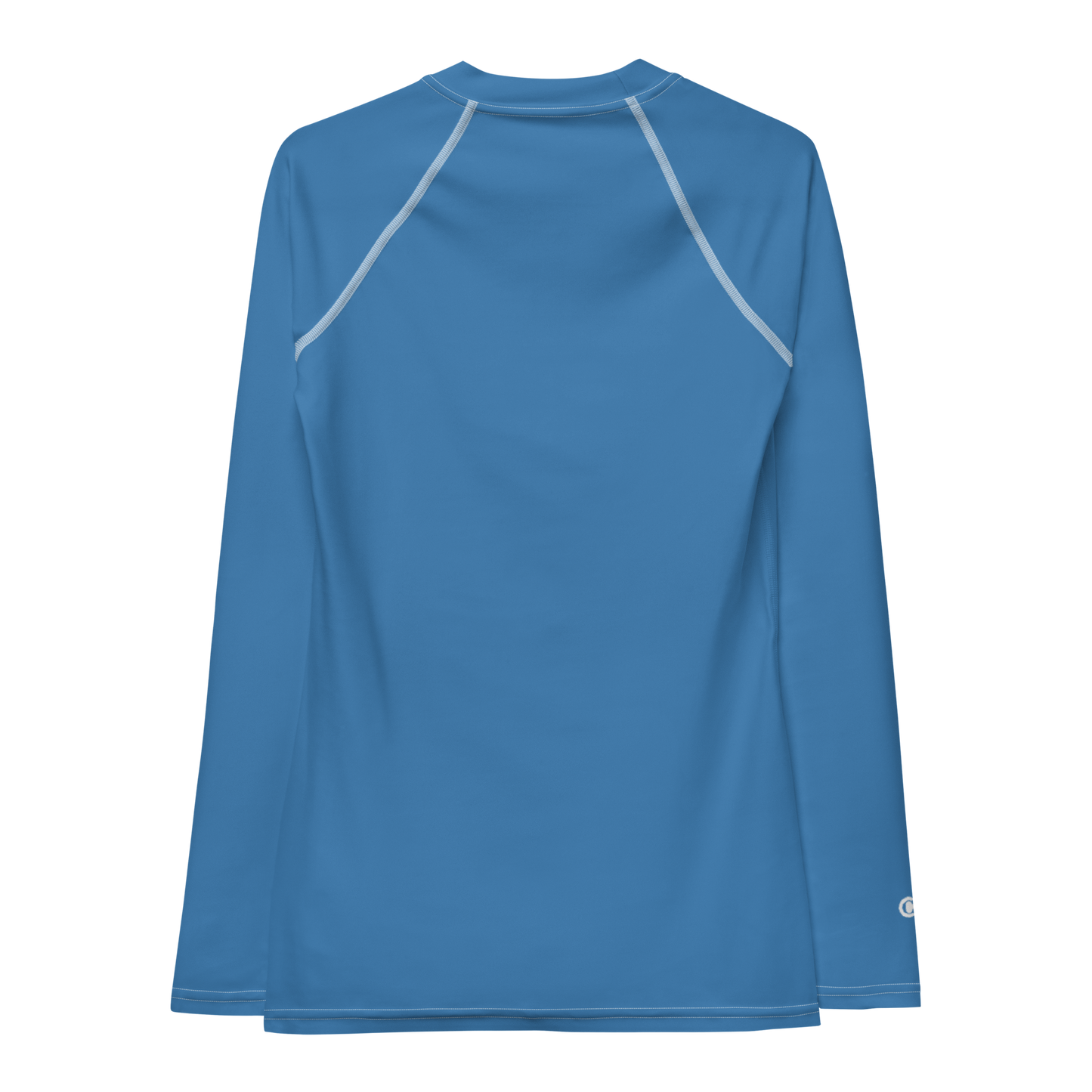 Michigan Upper Peninsula Rash Guard (w/ UP USA Flag) | Women's - Lake Superior Blue