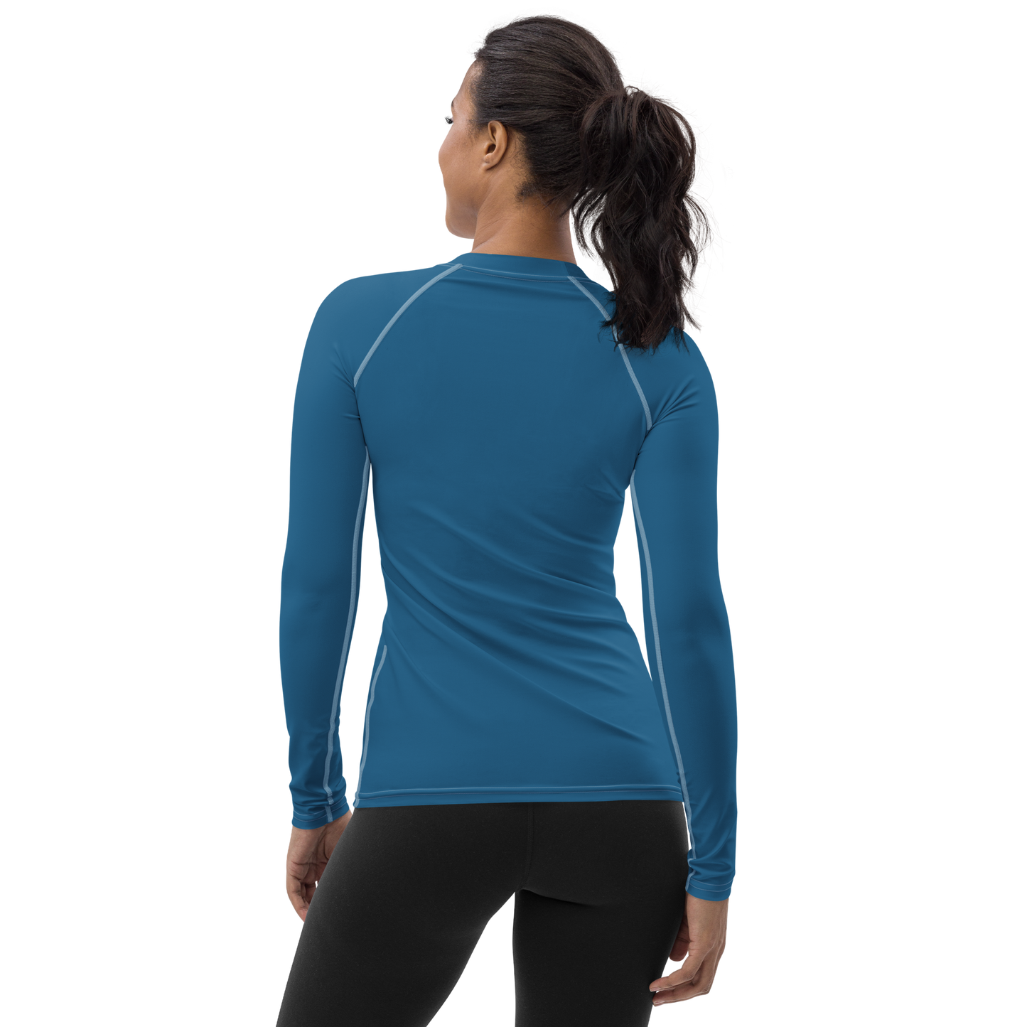 Michigan Upper Peninsula Rash Guard (w/ UP USA Flag) | Women's - Blueberry