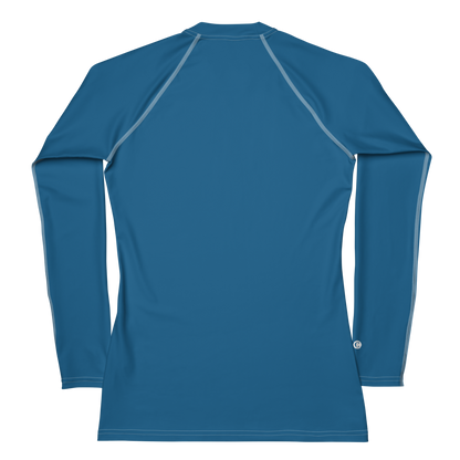 Michigan Upper Peninsula Rash Guard (w/ UP USA Flag) | Women's - Blueberry