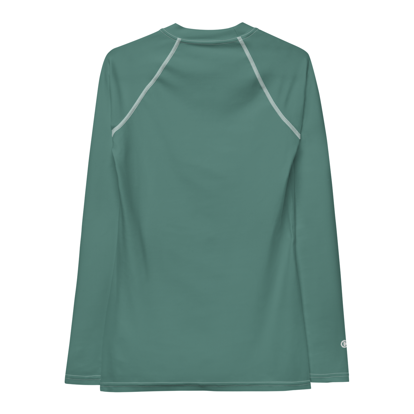 Michigan Upper Peninsula Rash Guard (w/ UP USA Flag) | Women's - Copper Green