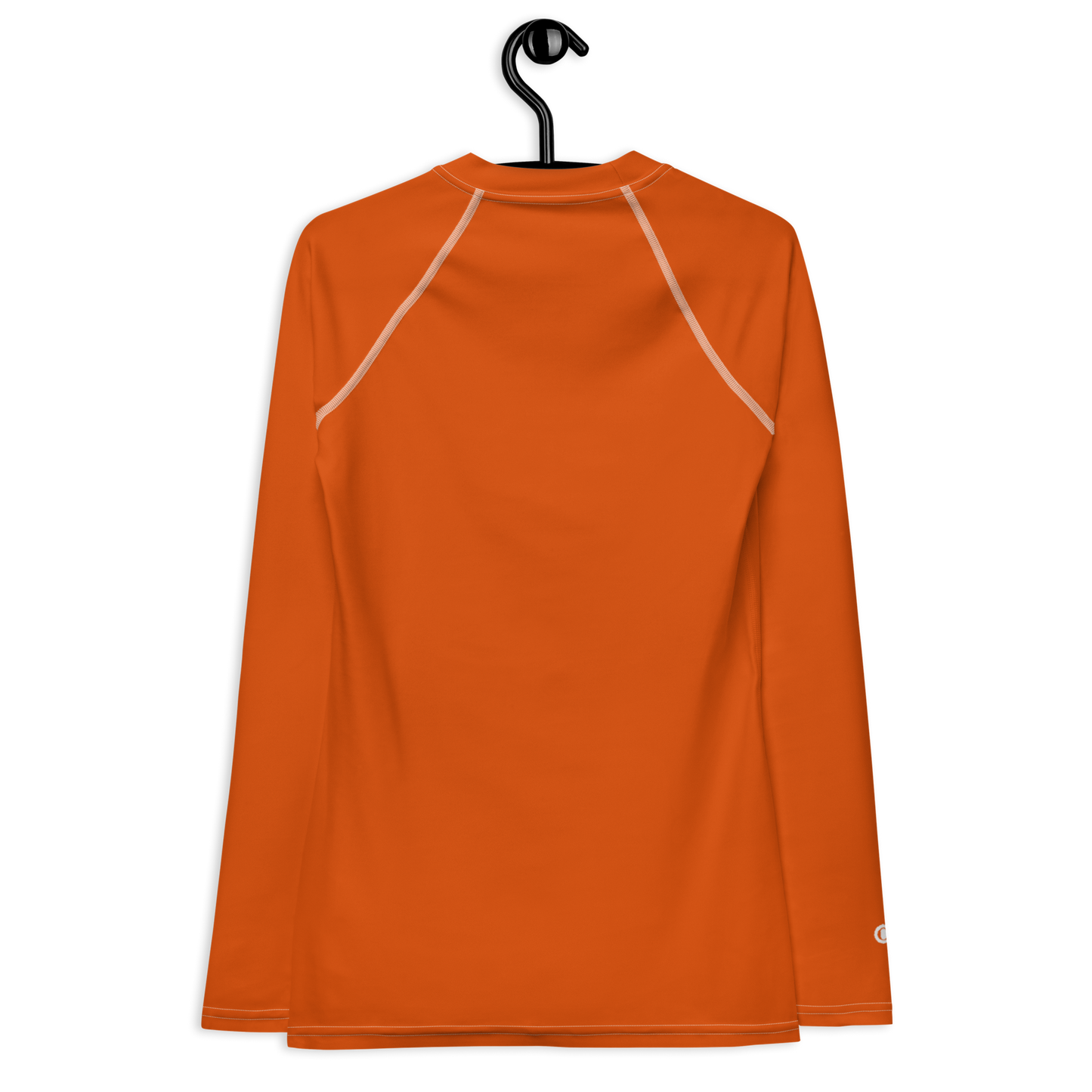 Michigan Upper Peninsula Rash Guard (w/ UP USA Flag) | Women's - Maple Leaf Orange