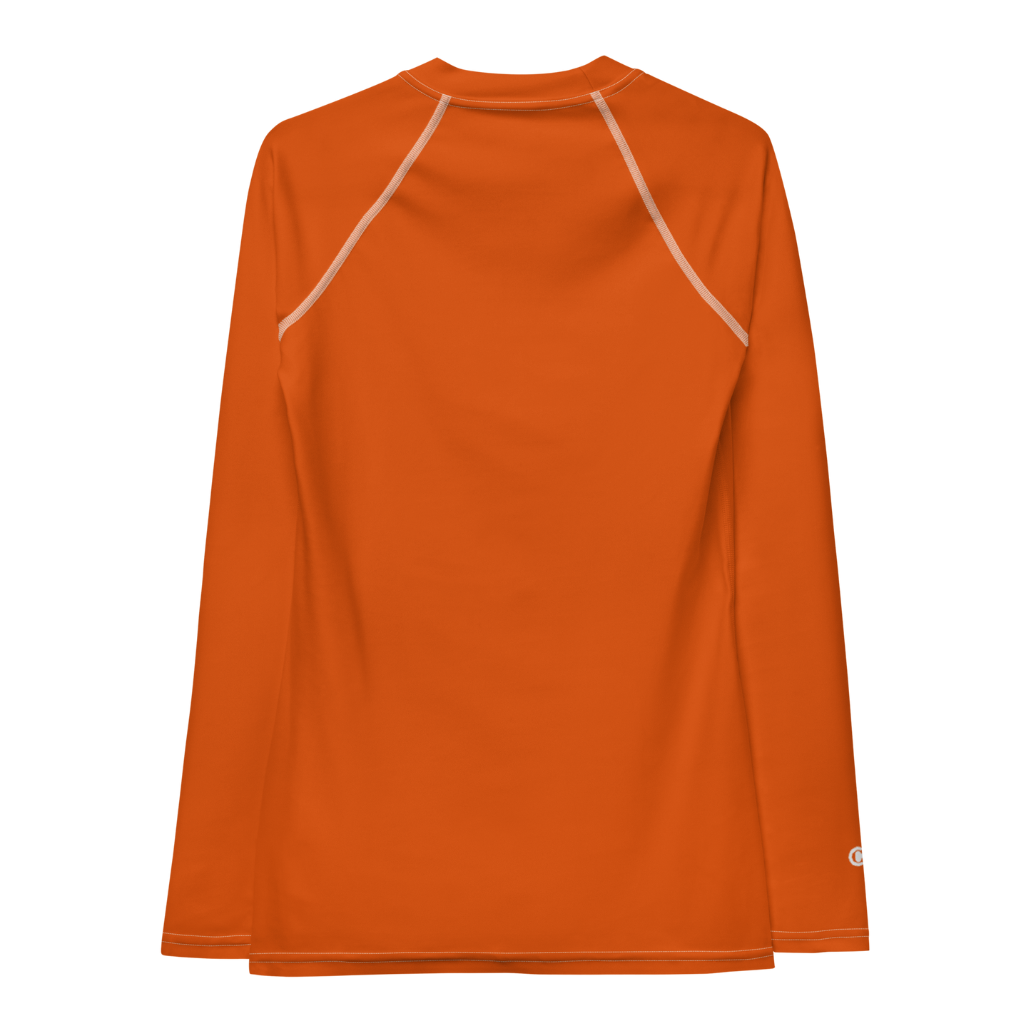 Michigan Upper Peninsula Rash Guard (w/ UP USA Flag) | Women's - Maple Leaf Orange