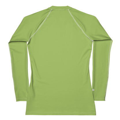 Michigan Upper Peninsula Rash Guard (w/ UP USA Flag) | Women's - Gooseberry Green