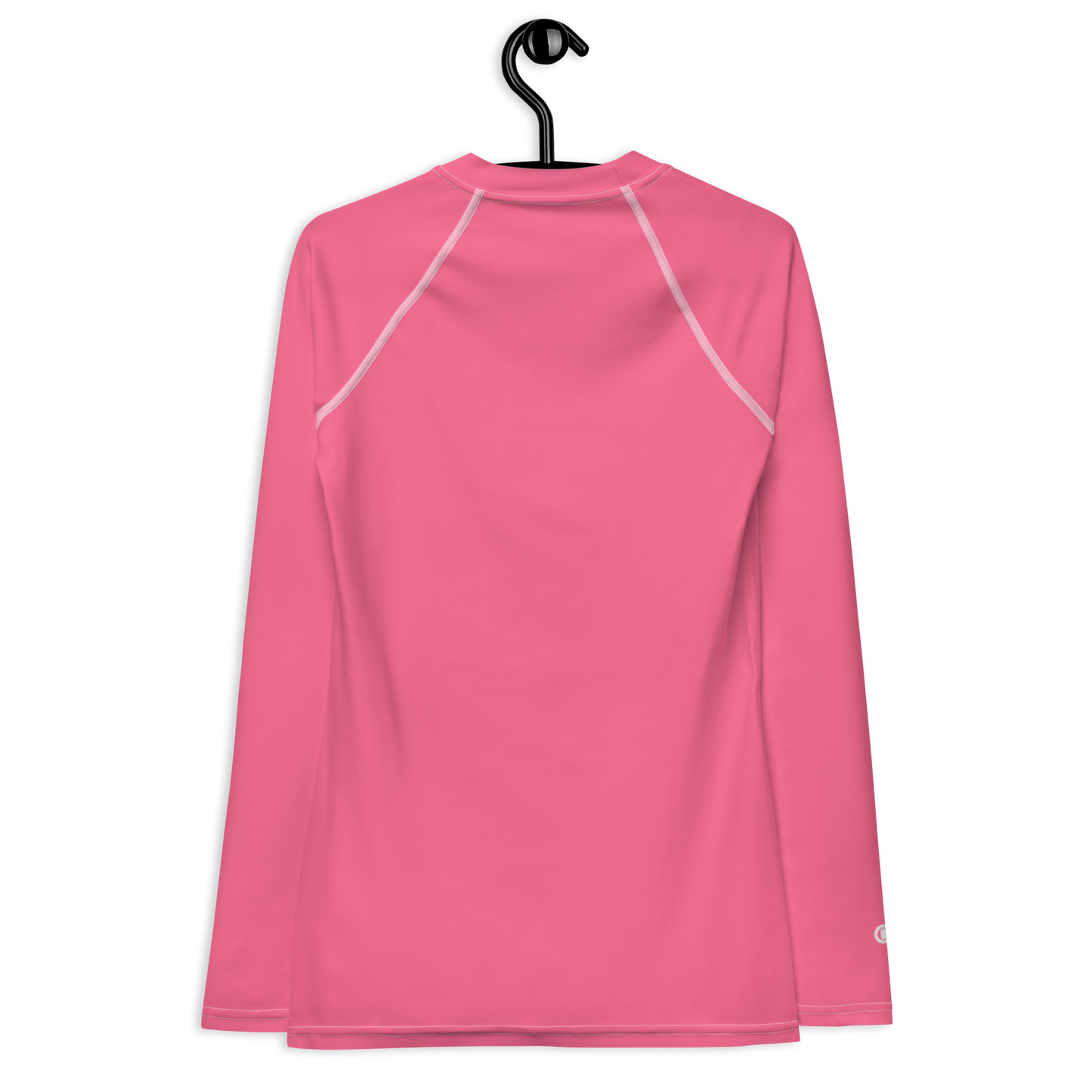 Michigan Upper Peninsula Rash Guard (w/ UP USA Flag) | Women's - Rhodochrosite Pink