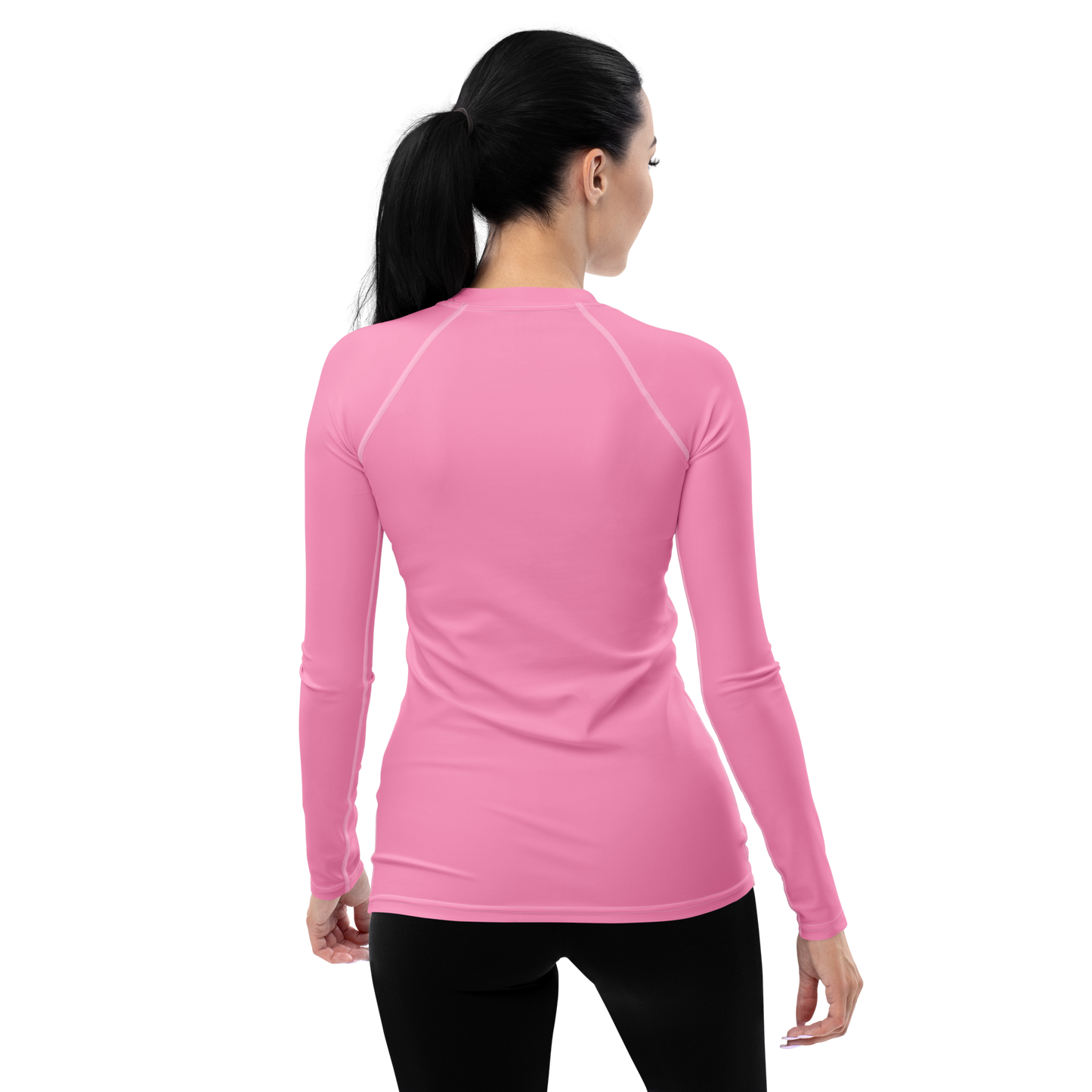 Michigan Upper Peninsula Rash Guard (w/ UP USA Flag) | Women's - '67 Caddie Pink