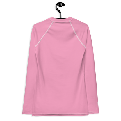 Michigan Upper Peninsula Rash Guard (w/ UP USA Flag) | Women's - '67 Caddie Pink