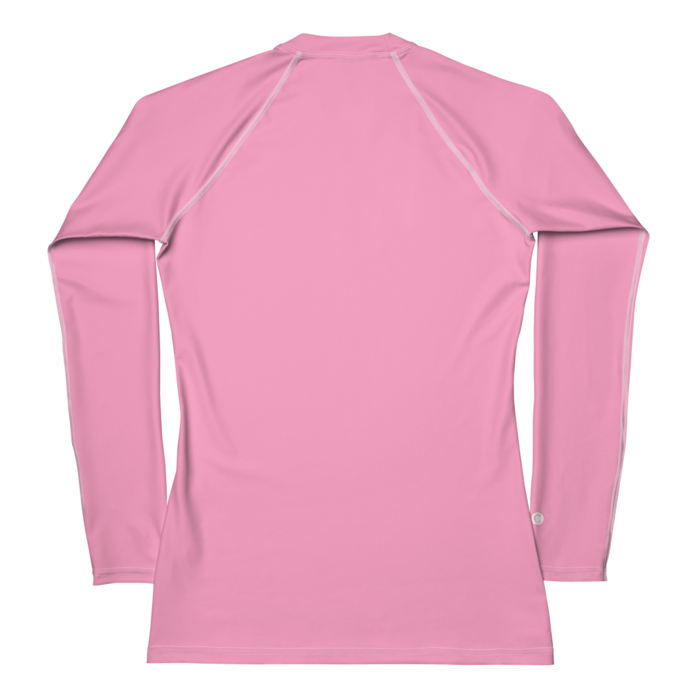 Michigan Upper Peninsula Rash Guard (w/ UP USA Flag) | Women's - '67 Caddie Pink