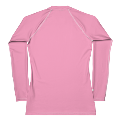 Michigan Upper Peninsula Rash Guard (w/ UP USA Flag) | Women's - '67 Caddie Pink