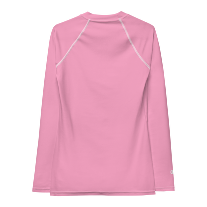 Michigan Upper Peninsula Rash Guard (w/ UP USA Flag) | Women's - '67 Caddie Pink