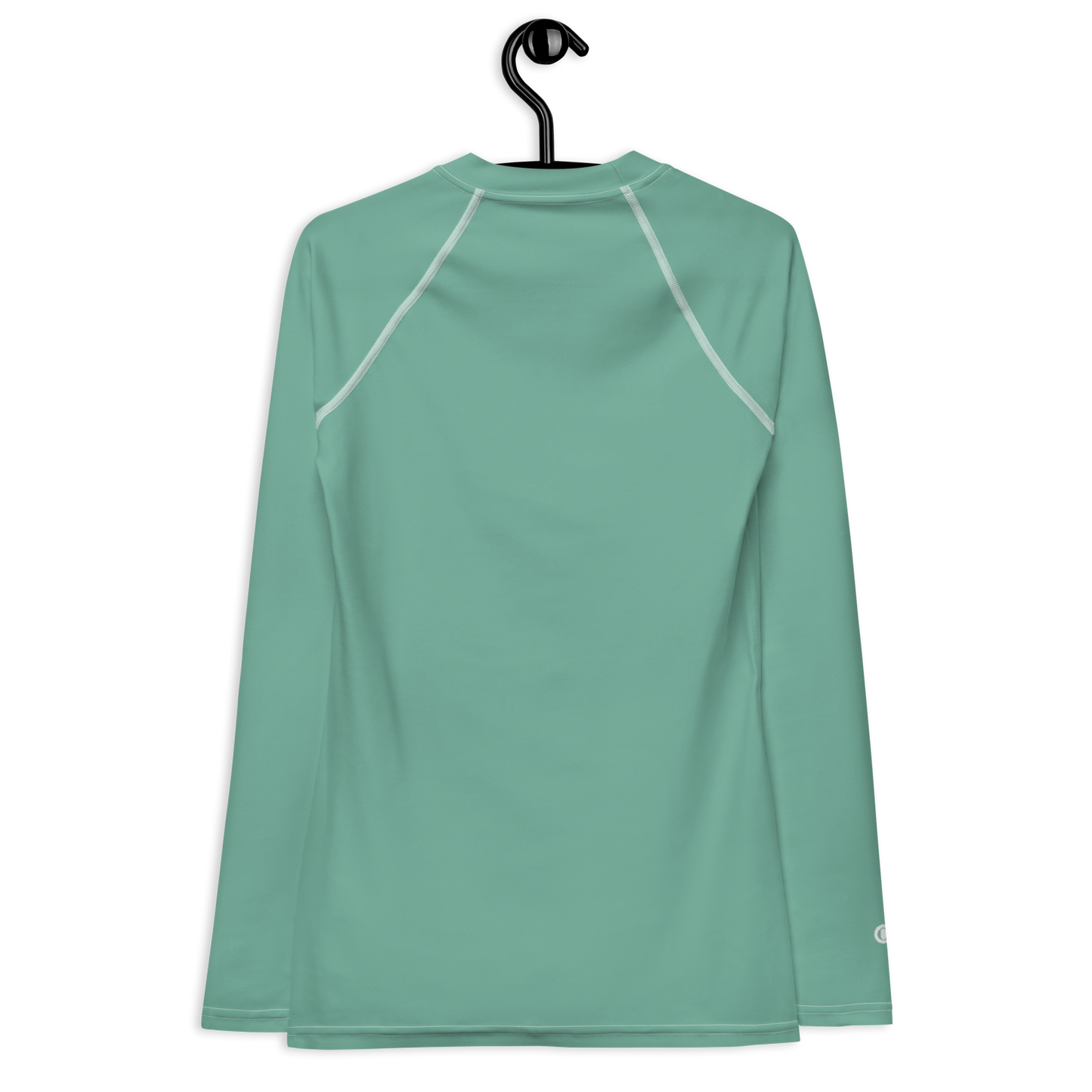 Michigan Upper Peninsula Rash Guard (w/ UP USA Flag) | Women's - Metallic Mint Green