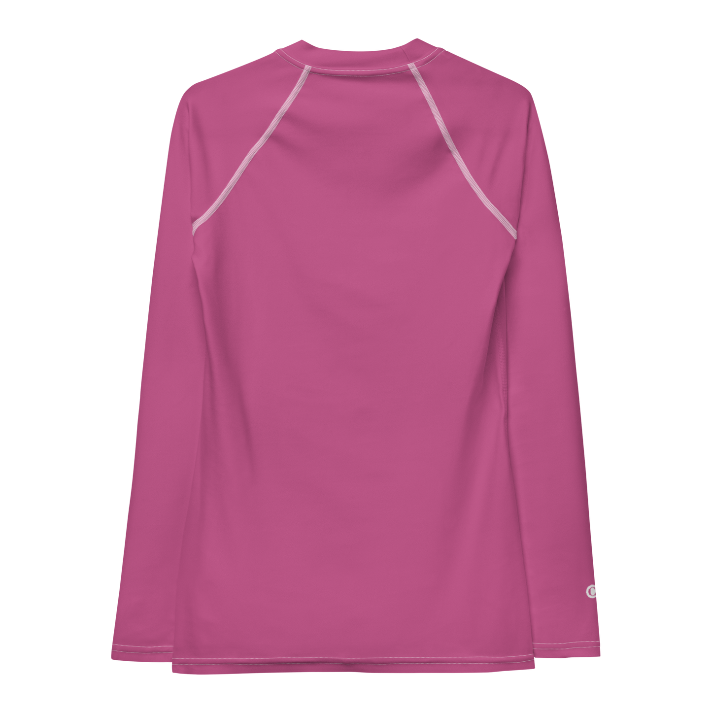 Michigan Upper Peninsula Rash Guard (w/ UP USA Flag) | Women's - Apple Blossom Pink