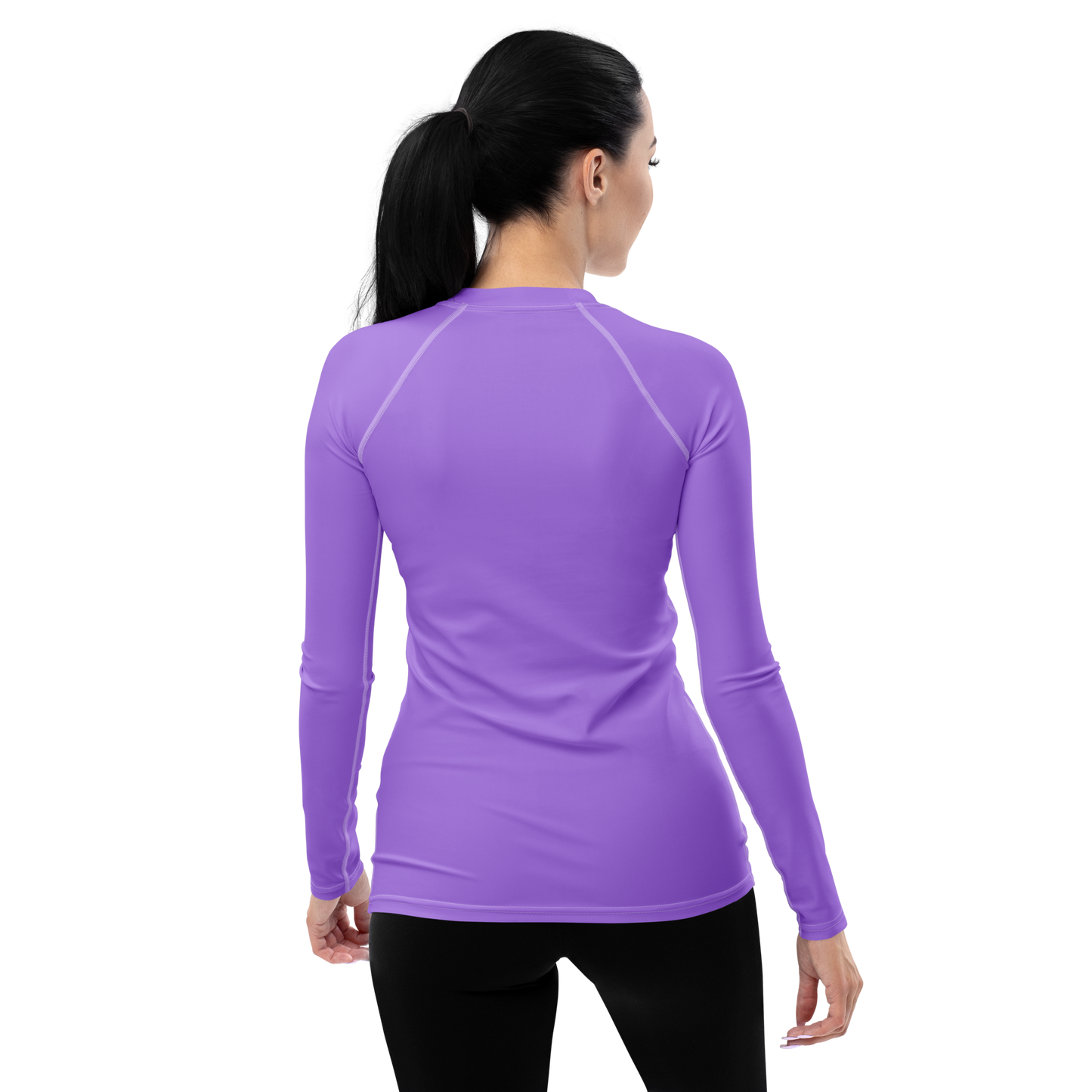 Michigan Upper Peninsula Rash Guard (w/ UP USA Flag) | Women's - Lavender