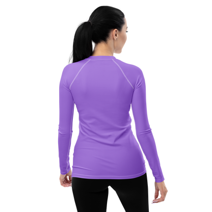 Michigan Upper Peninsula Rash Guard (w/ UP USA Flag) | Women's - Lavender