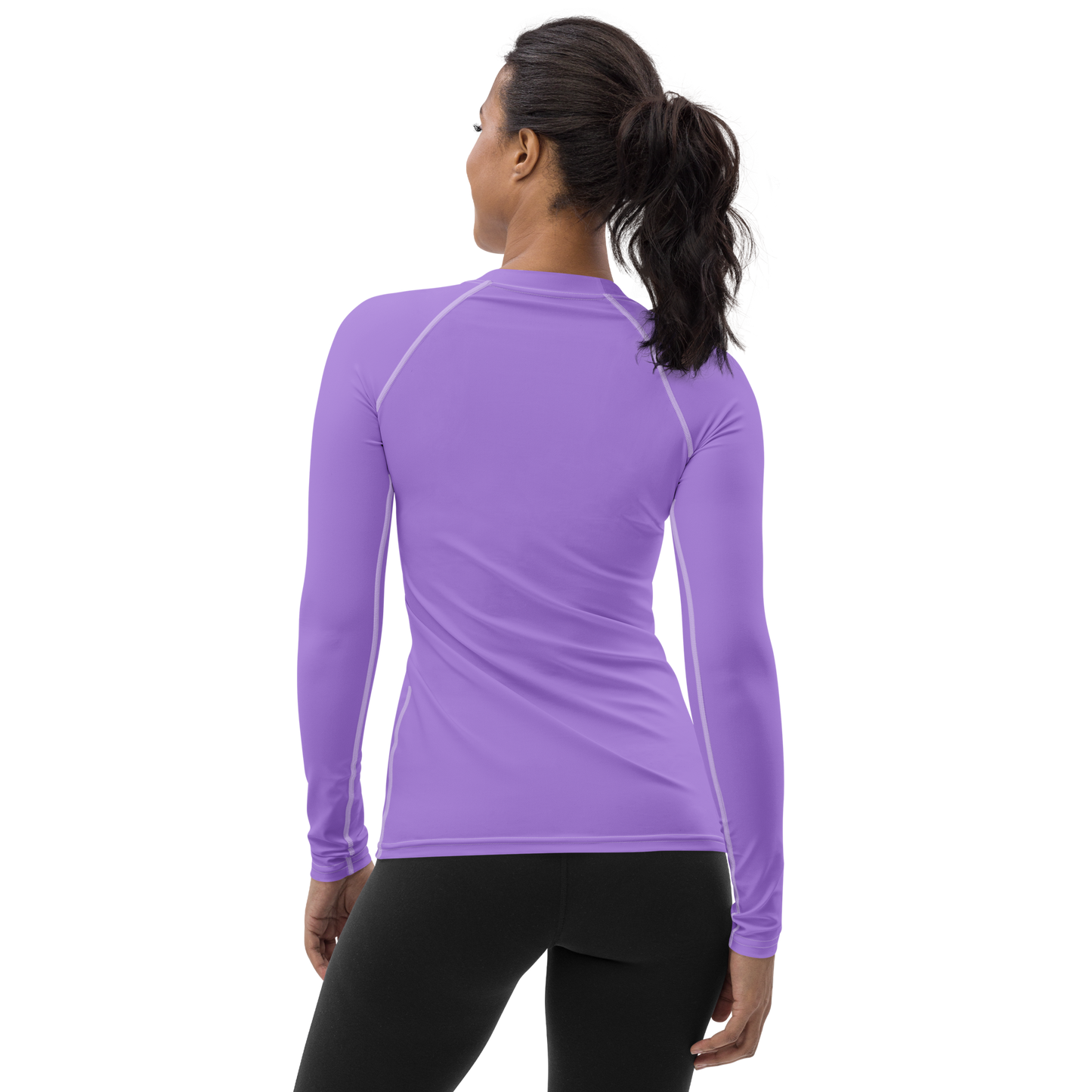 Michigan Upper Peninsula Rash Guard (w/ UP USA Flag) | Women's - Lavender